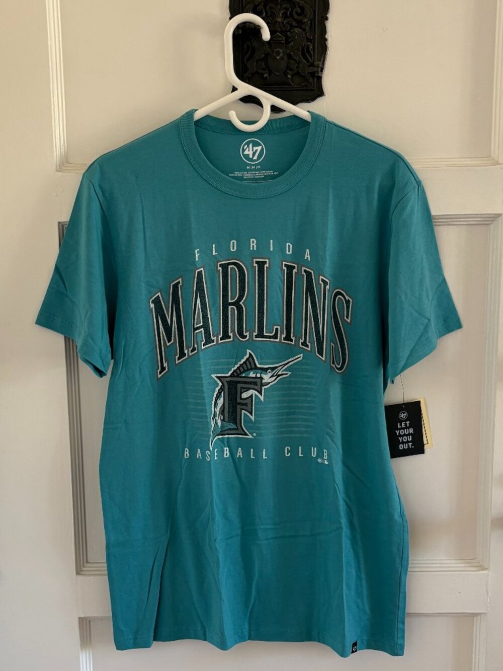 Miami Marlins Cooperstown Double Header ’47 Franklin Tee | Mens Medium | NWT!!